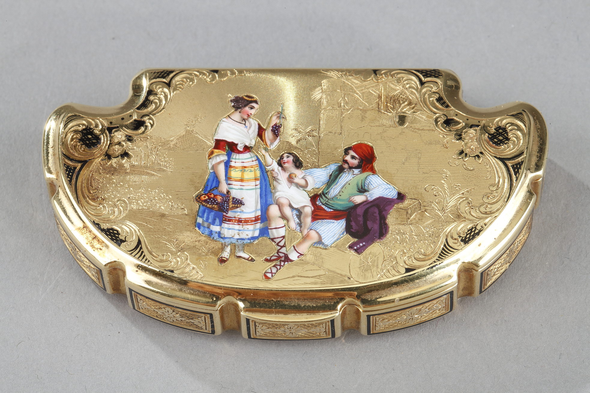 19th Century gold box, dedication of  Anna Pavlovna, Grand-Duchess of Russia